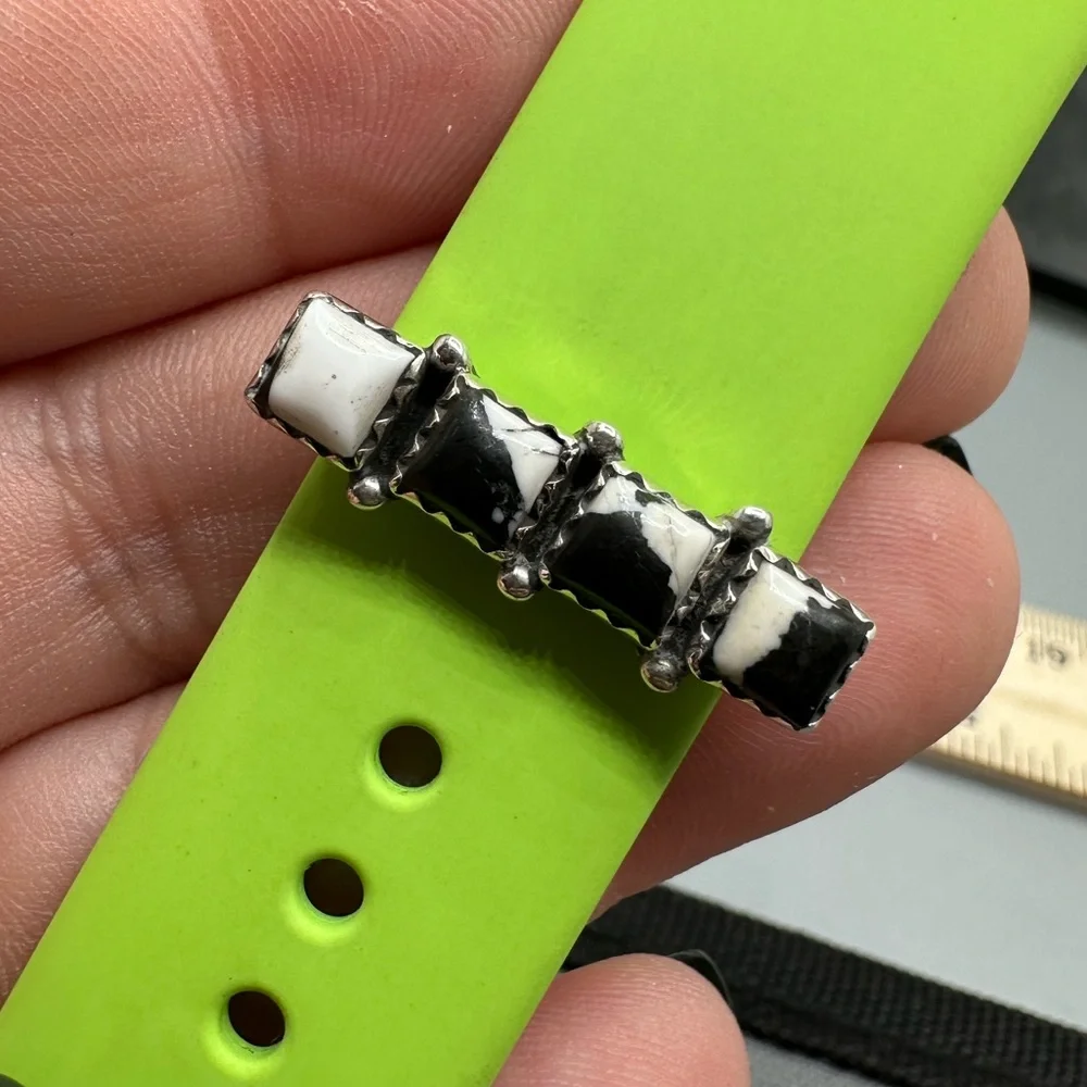 ⌚White Buffalo Sterling Silver 925 Watch Band Charm iWatch Handmade